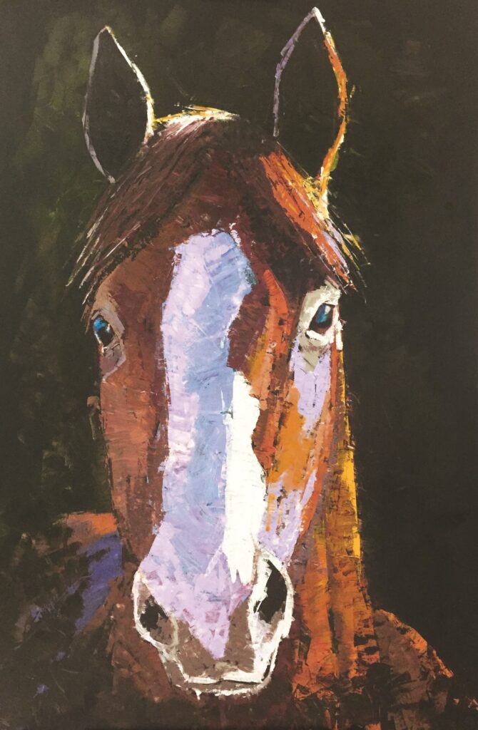 Horse Power painting by Karen Wride