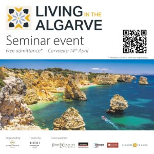 Living in the Algarve Free Live Seminar April 14, Tivoli Carvoeiro Hotel 2022