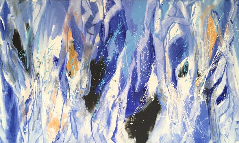 Blue Abstraction III, by Viktoria Ganhão