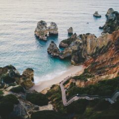 One of the Algarve’s most popular beaches is in Lagos