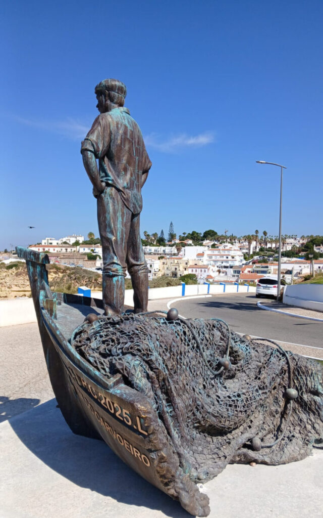 Carvoeiro Fishermen sculpture 2025
