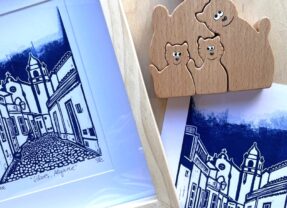 Between custom puzzles and lino prints, Sandra Knop explores connections and shared memories