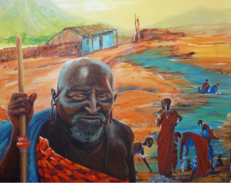 Engaruka Mzee Olepello by BJ Boulter