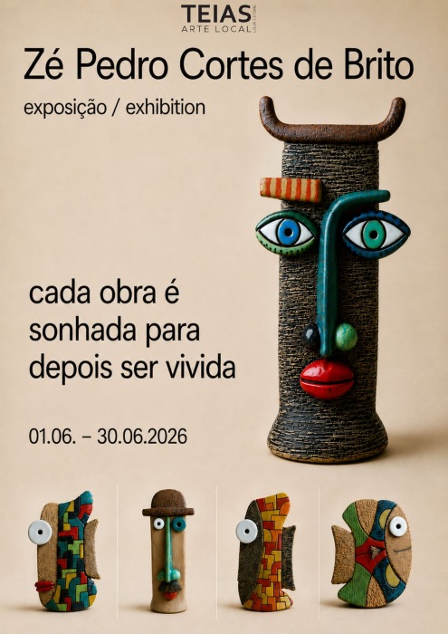 TEIAS exposição Zé Pedro Cortes de Brito Junho2026
