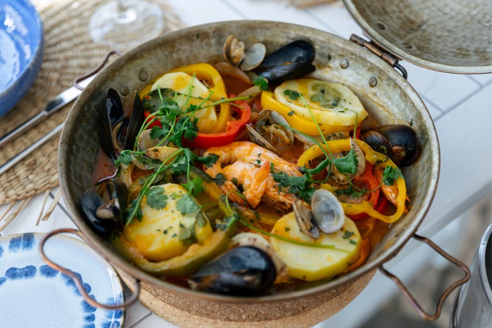 Sueste Restaurant Ferragudo cataplana dish